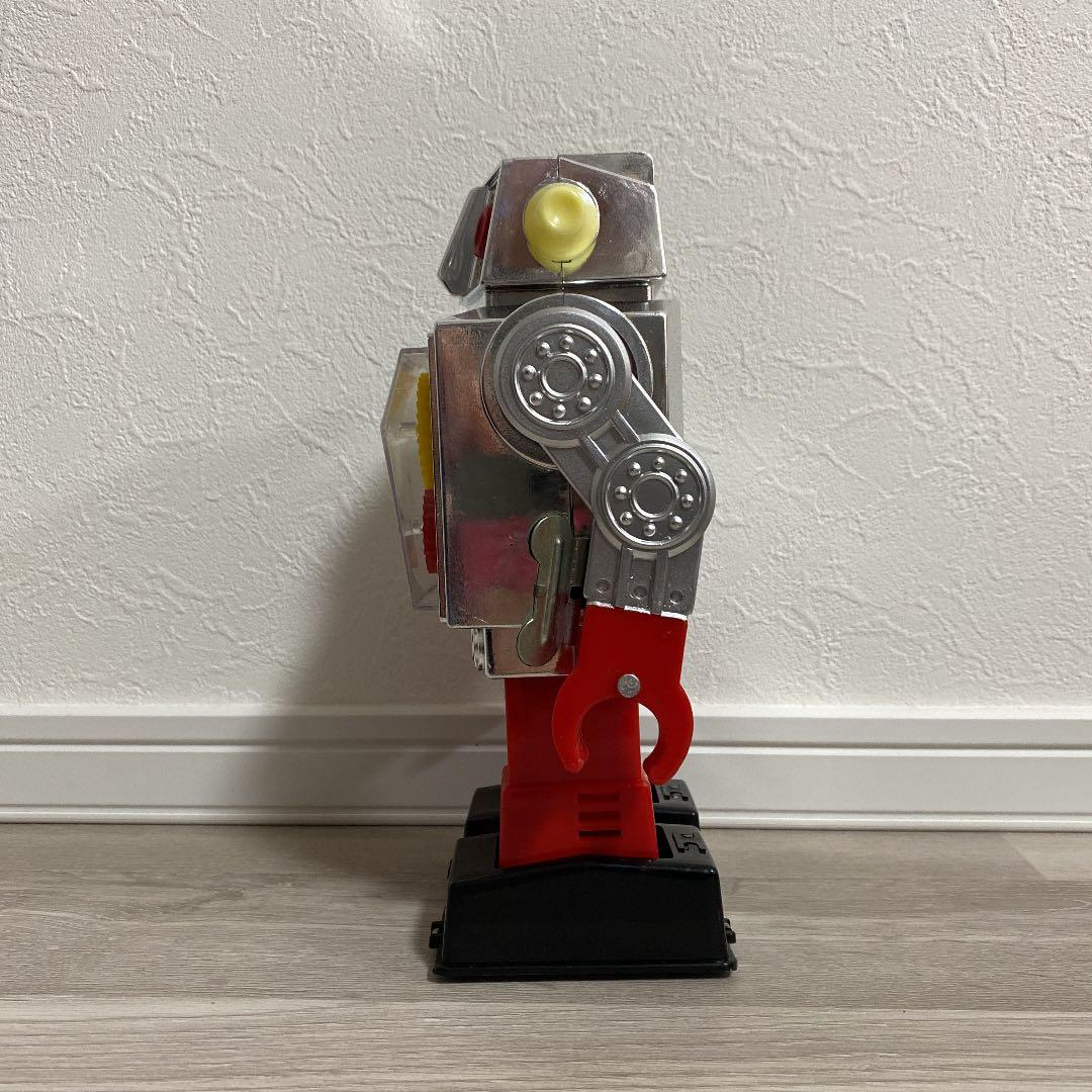 ニュー シルバー ギヤロボット ゼンマイ式ロボット