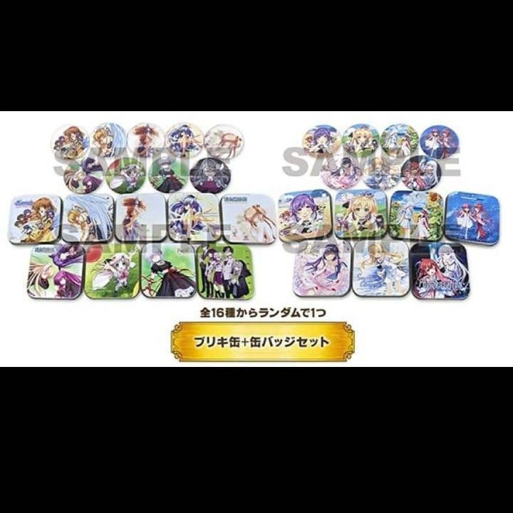 全16種類フルコンプ　 鍵くじ 　ブリキ缶&缶バッジ