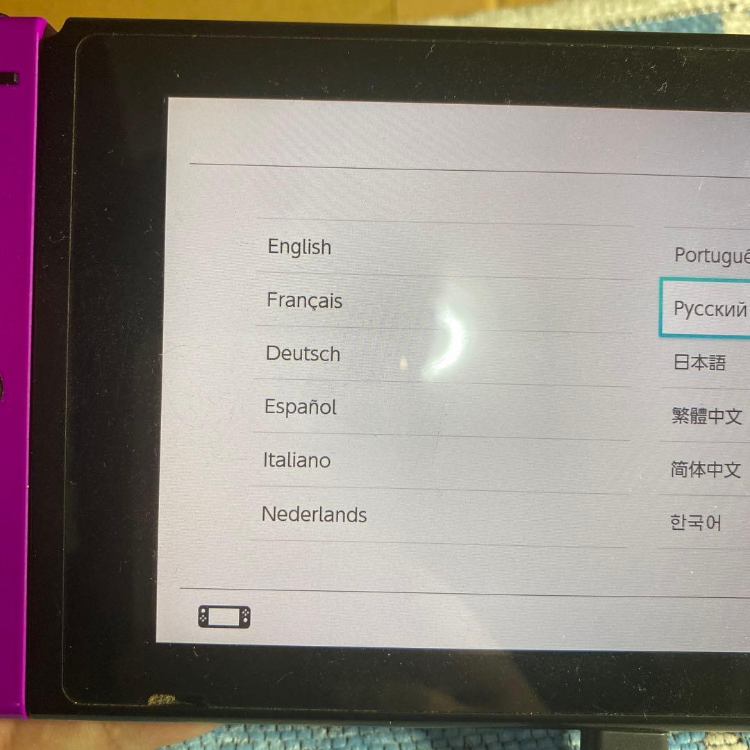 Nintendo Switch 紫とオレンジ　充電器・ドッグ付き