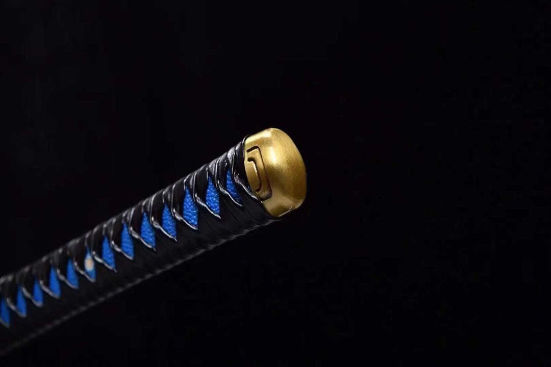 鬼滅の刃 時透無一郎 日輪刀 鑑賞用 武具 古兵器 黒石目鞘 本牛革柄巻