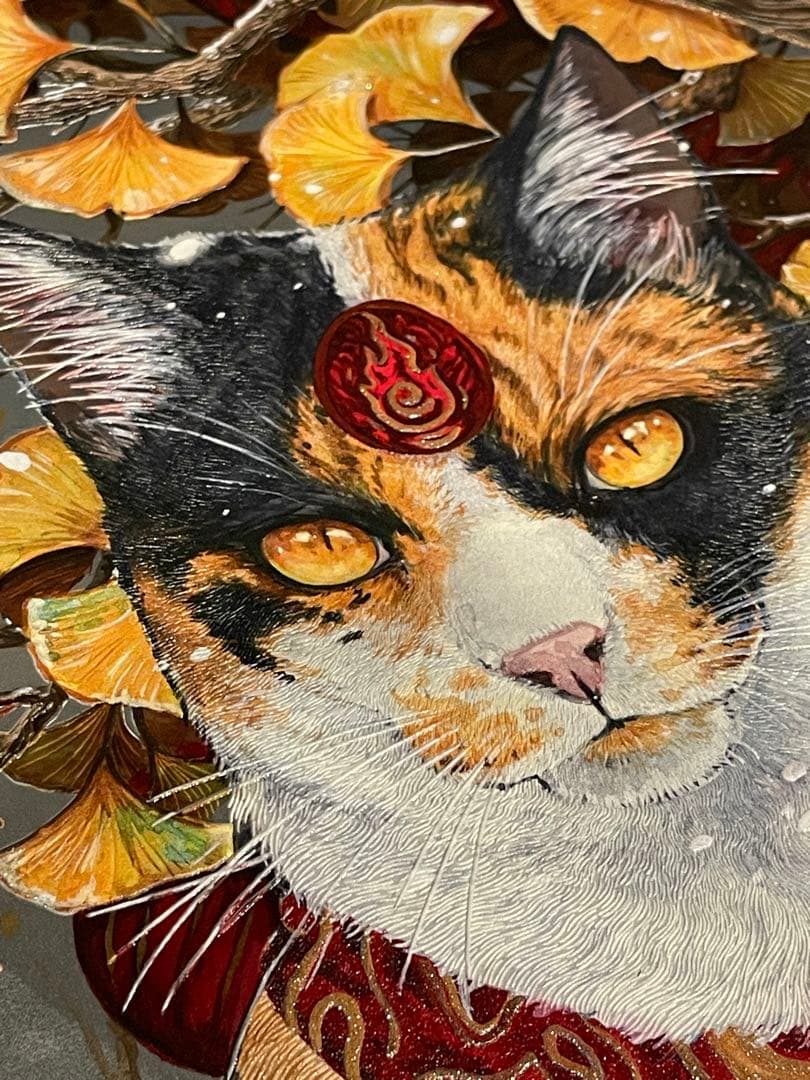 Displate ディスプレイット化け猫　メタルポースター