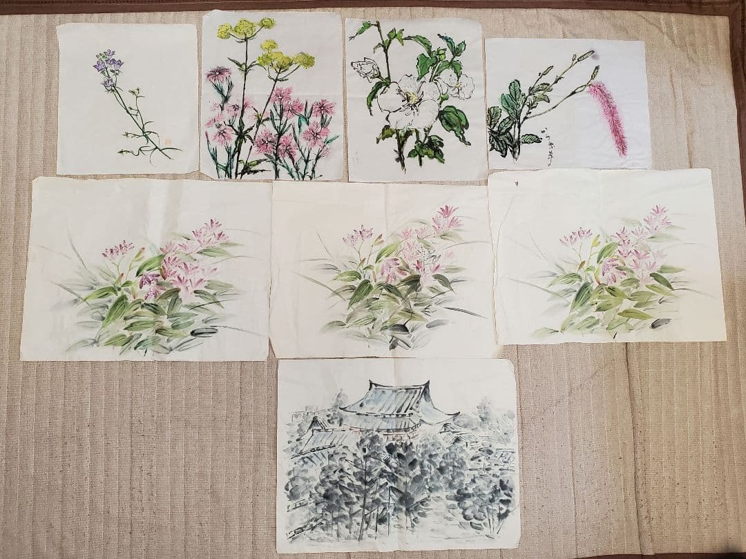 水彩画　絵手紙　絵画　絵　約48点　まとめ