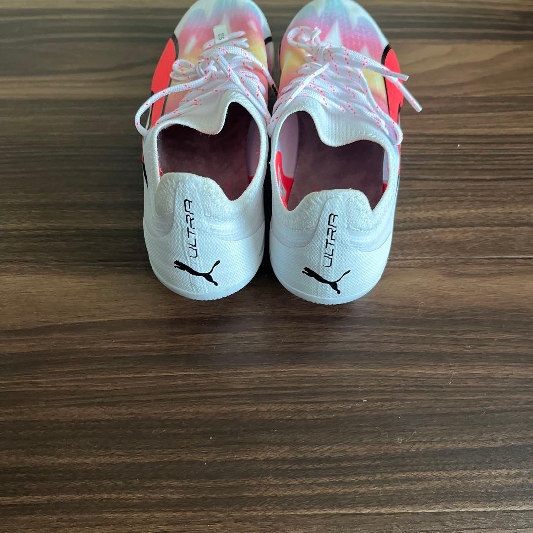 PUMA ULTRA PRO 25.5cm ホワイト/オレンジ/ピンク