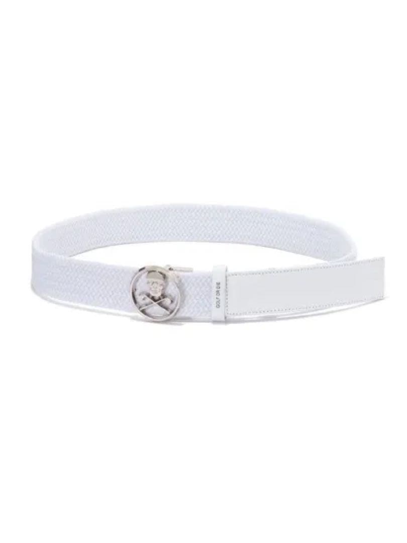 美品 ★ MARK&LONA ベルト レザー 革 ホワイト 正規品