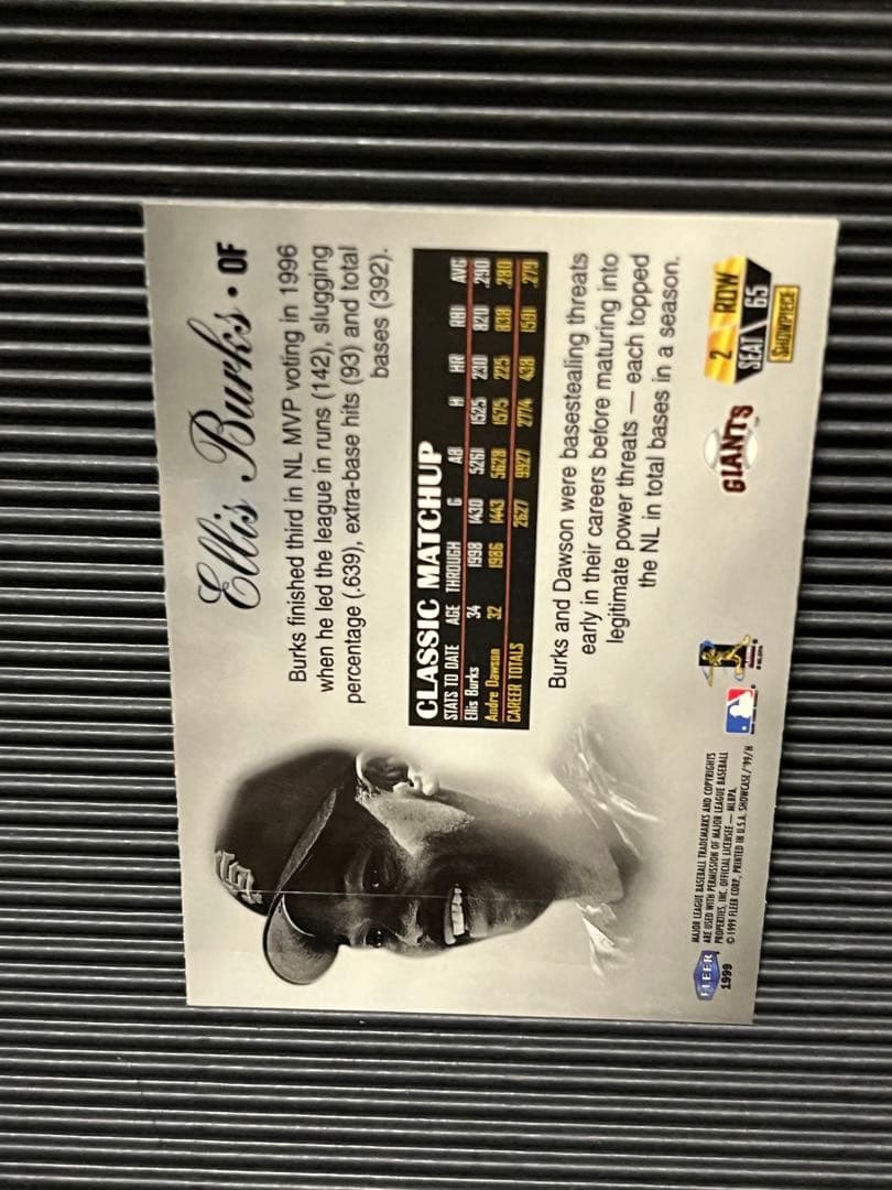 メジャーリーグ　カード　Ellis Burks