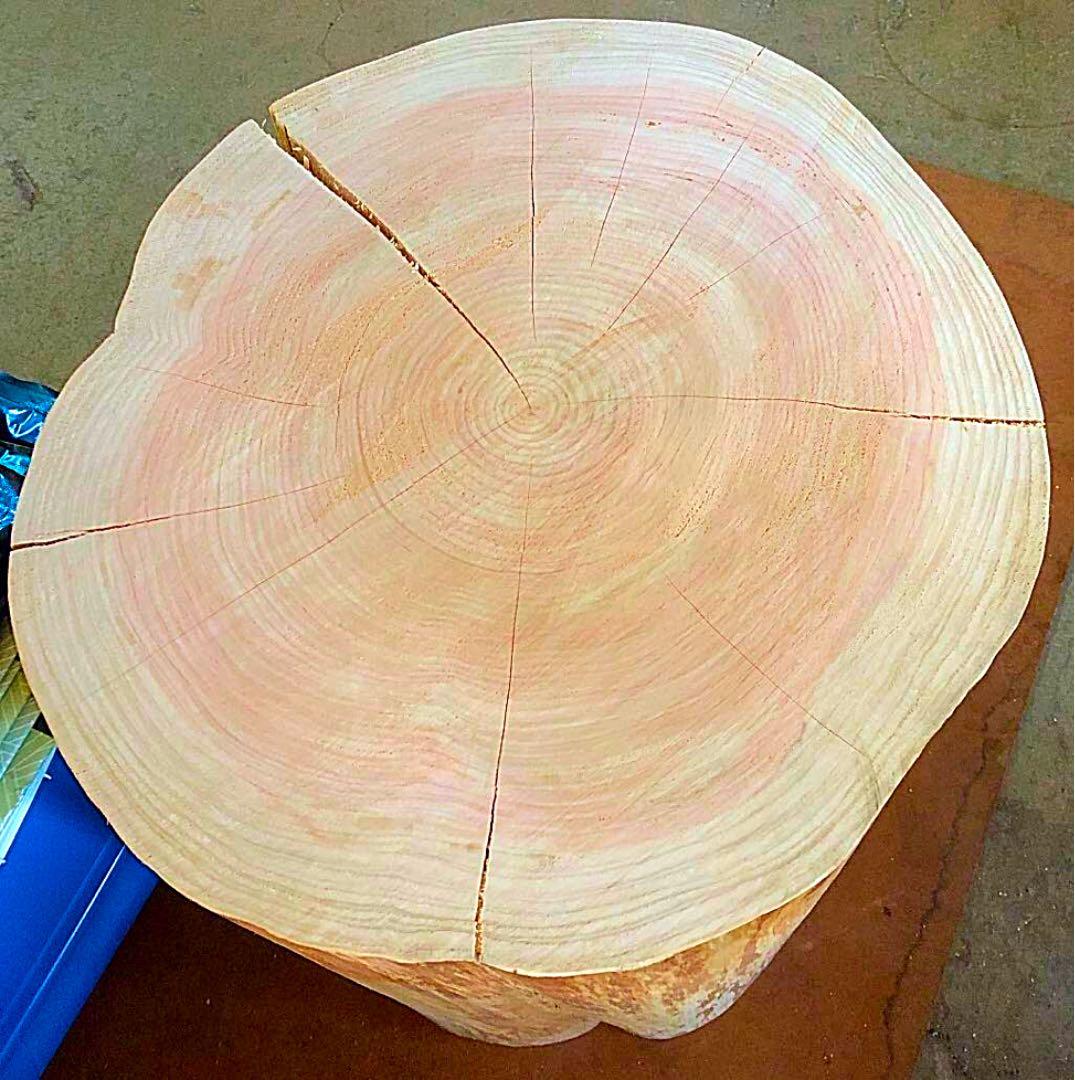 最上級　巨大ヒノキ  丸太椅子！　AAA