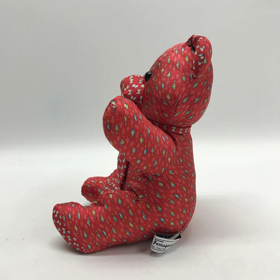 ☆極美品☆Salvatore Ferragamo テディベア ぬいぐるみ レッド