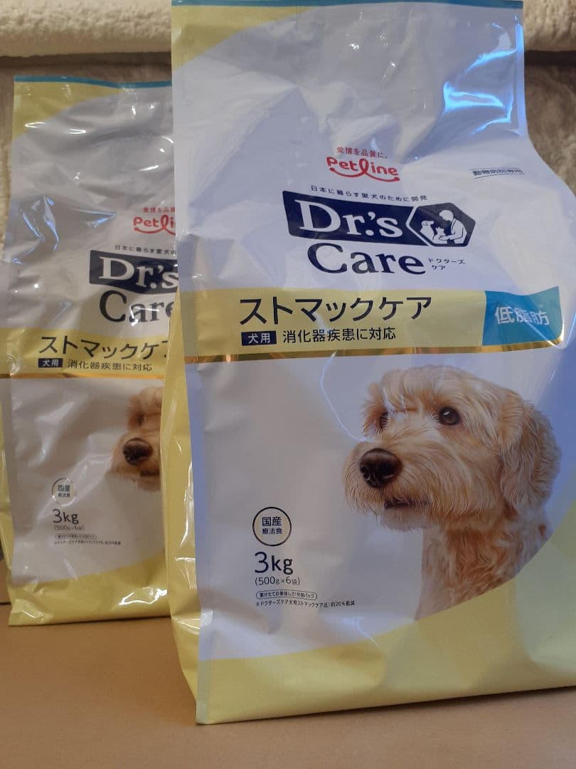 ゆさ♪様ドクターズケア犬用療法食ストマック低脂肪、尿石ケア3kg×各2袋