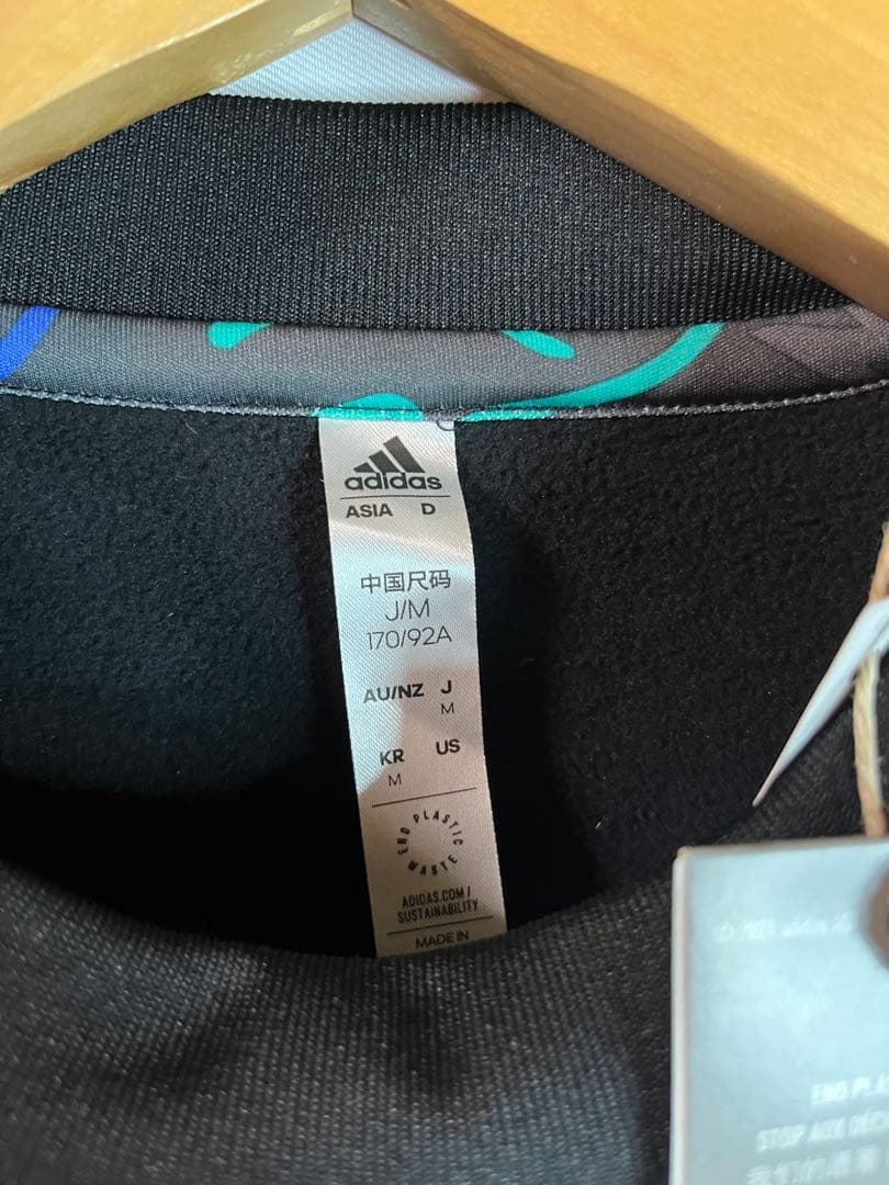 新品未使用】adidas アディダス　レアルマドリード プレマッチウォームトップ