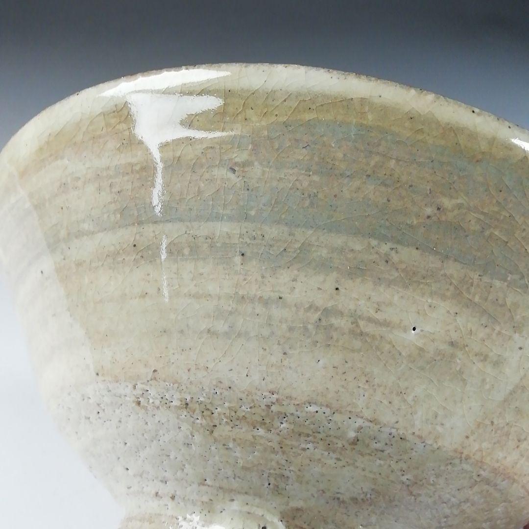 Ｔ５７９　茶碗　『粉引茶碗』『渡辺六郎』　共箱　抹茶碗　茶道具