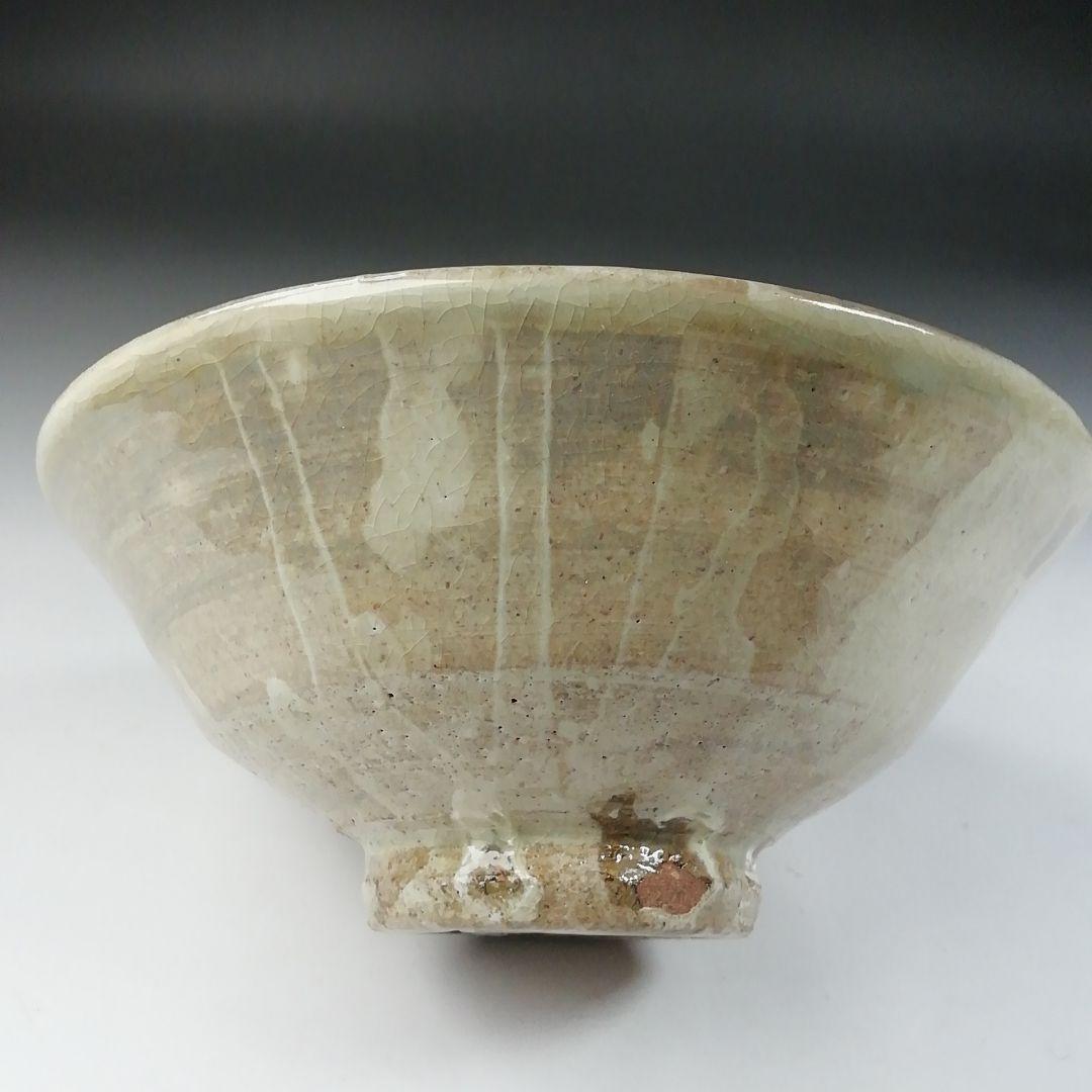 Ｔ５７９　茶碗　『粉引茶碗』『渡辺六郎』　共箱　抹茶碗　茶道具