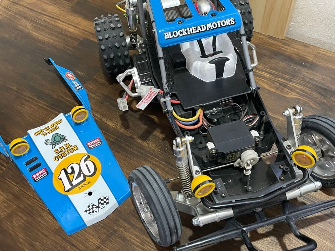 タミヤ　ブロックヘッドモーター ワイルドワン　XB 完成車　フルベアリング