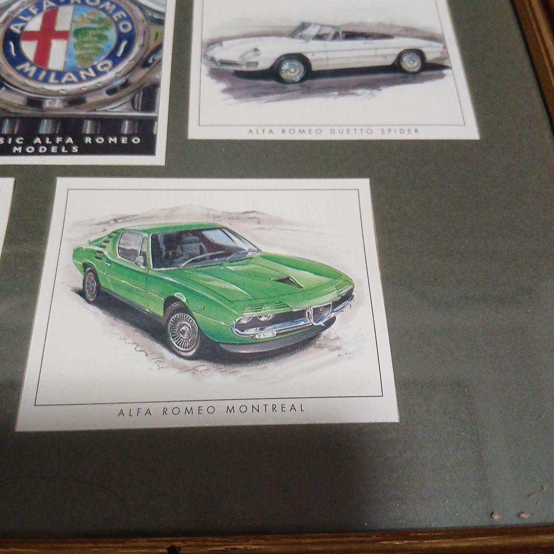 Alfa Romeo イラスト　額縁