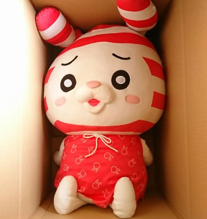 90センチ　しまうさ　ぬいぐるみ　しまむら