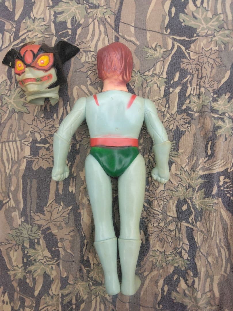 当時物 デビルマン ソフビ 貴重 パチ 面取れブルマァク マルサン 永井豪