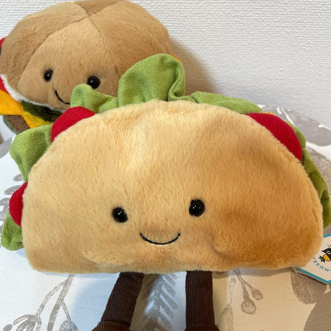 ジェリーキャット　 ぬいぐるみ ハンバーガー　タコス