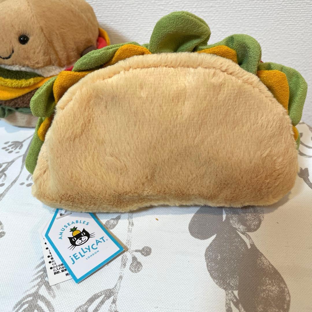ジェリーキャット　 ぬいぐるみ ハンバーガー　タコス