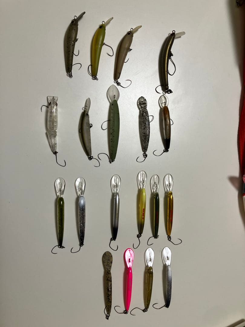 エリアトラウトミノーセット　GJ ザッガー　ダブルクラッチ　オラカラ有