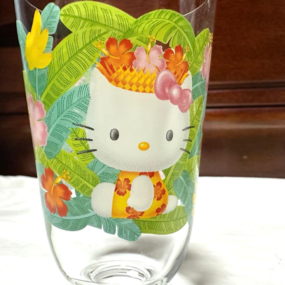 希少品　サンリオ　ハローキティ　トロピカル　ハイビスカスキティ　グラスまとめ売り