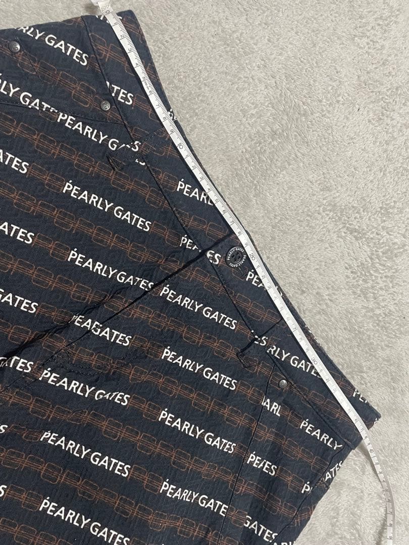 美品！！PEARLY GATES ロゴプリントスカート ブラック