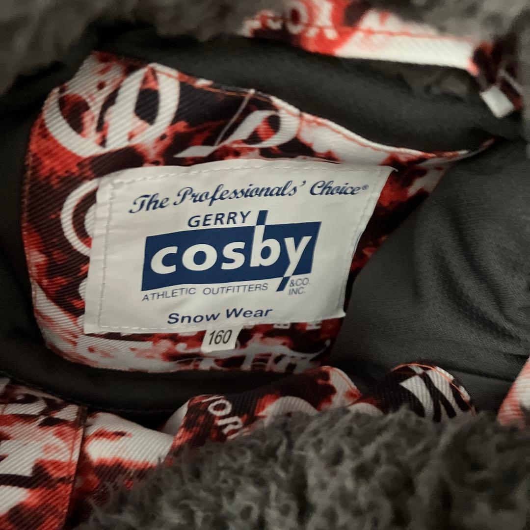 160 Cosby 子ども用スキーウェア オレンジ・白・黒