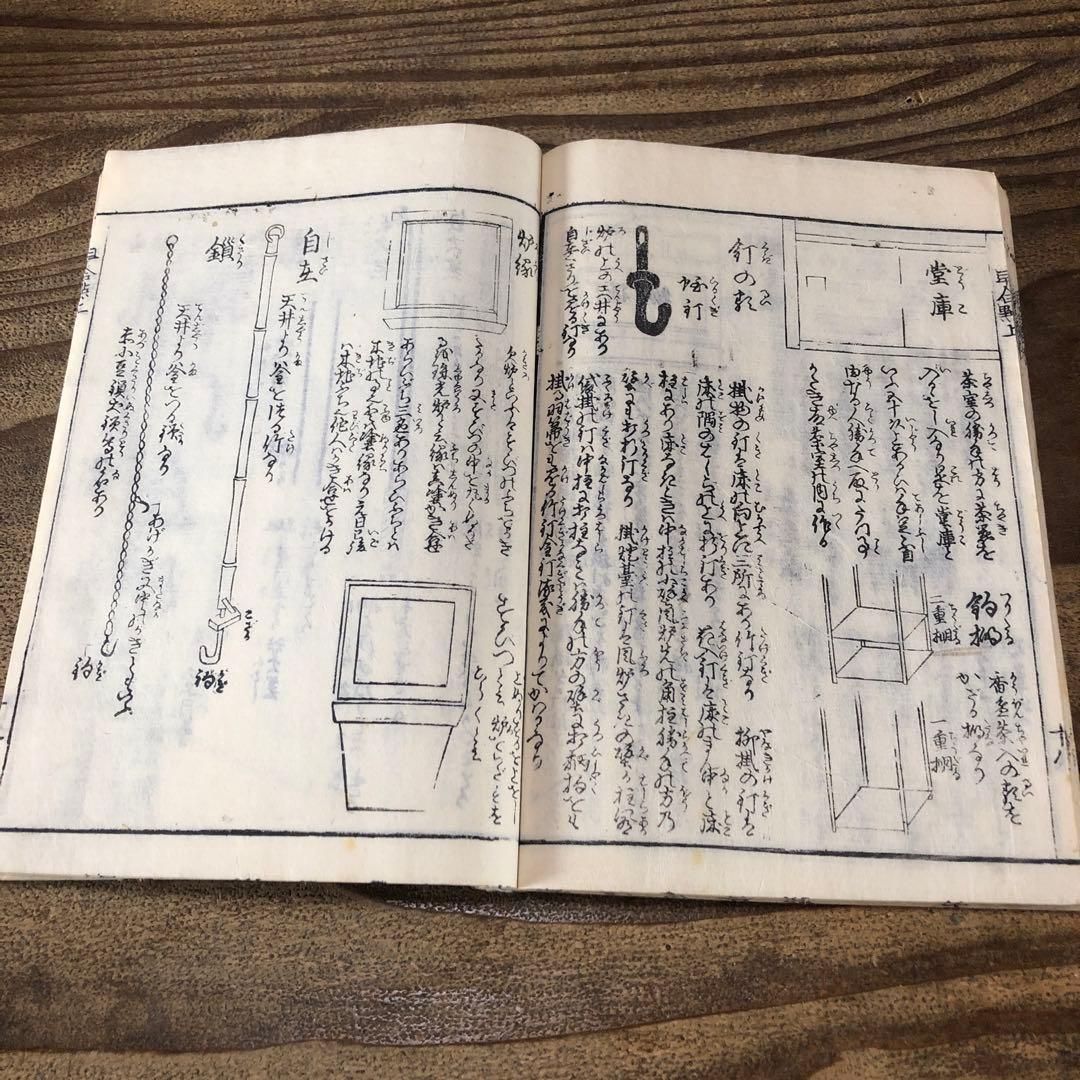 to8658 古い和本 茶道早合點 2冊 煎茶 茶経 絵入 骨董 中国 唐本古書