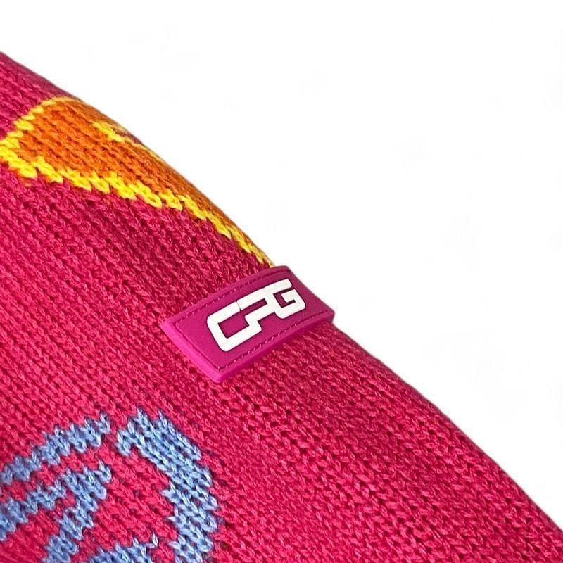 美品 CPG シーピージーゴルフ ウール混 ニット セーター ロゴ 柄 2