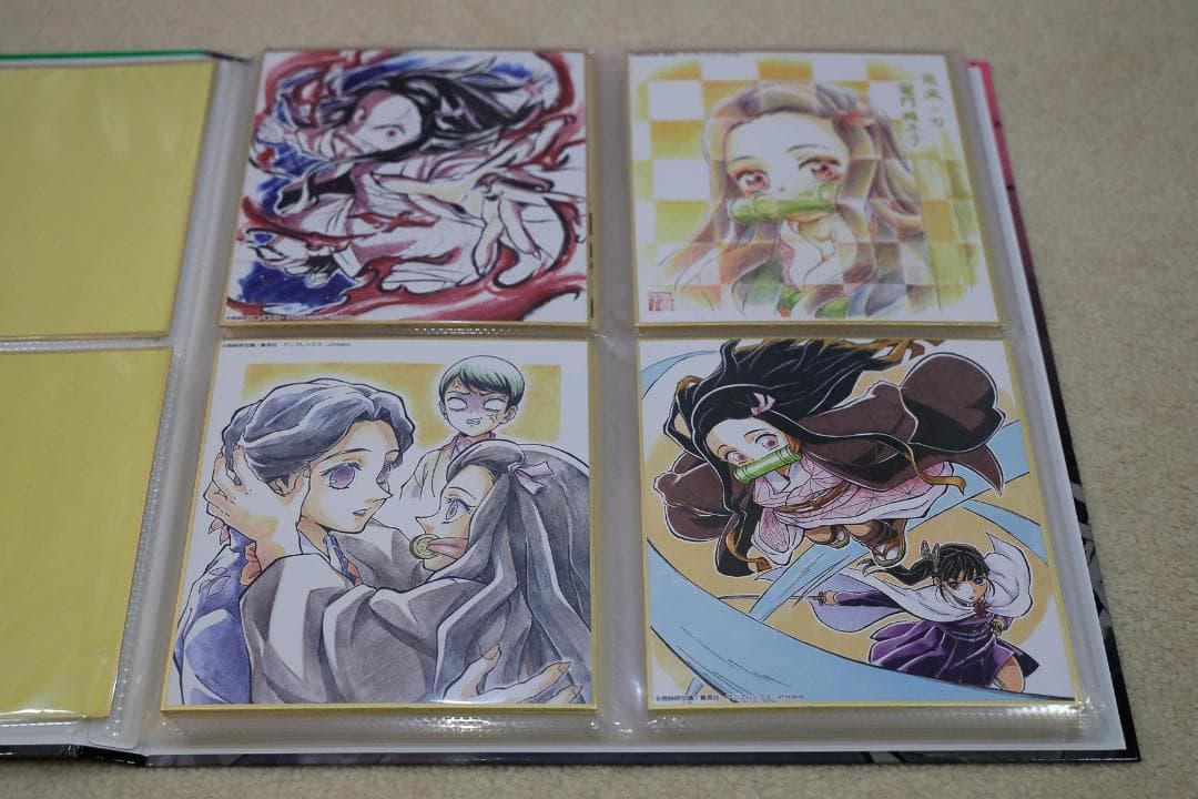 鬼滅の刃 全集中展 複製色紙拾集帳　複製ミニ色紙24枚