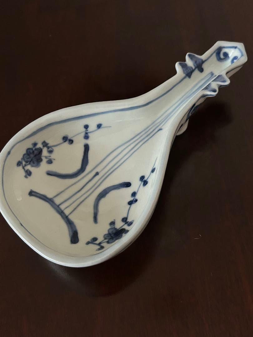 新品未使用 正木春蔵　染付琵琶形向付　九谷焼　2点