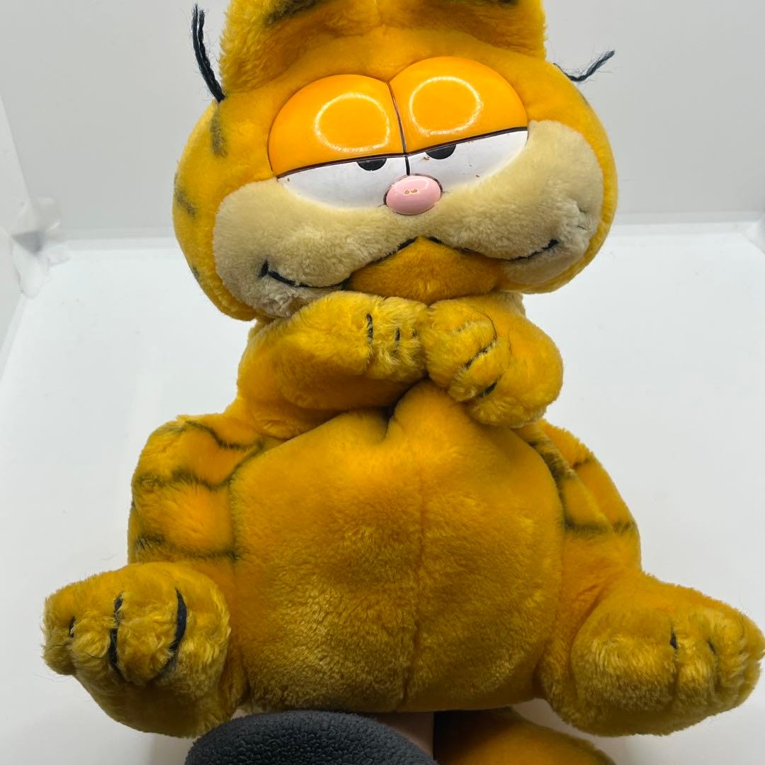 ガーフィールド　80S パペット人形　ぬいぐるみ　レトロ　アメコミ　当時物　傷有