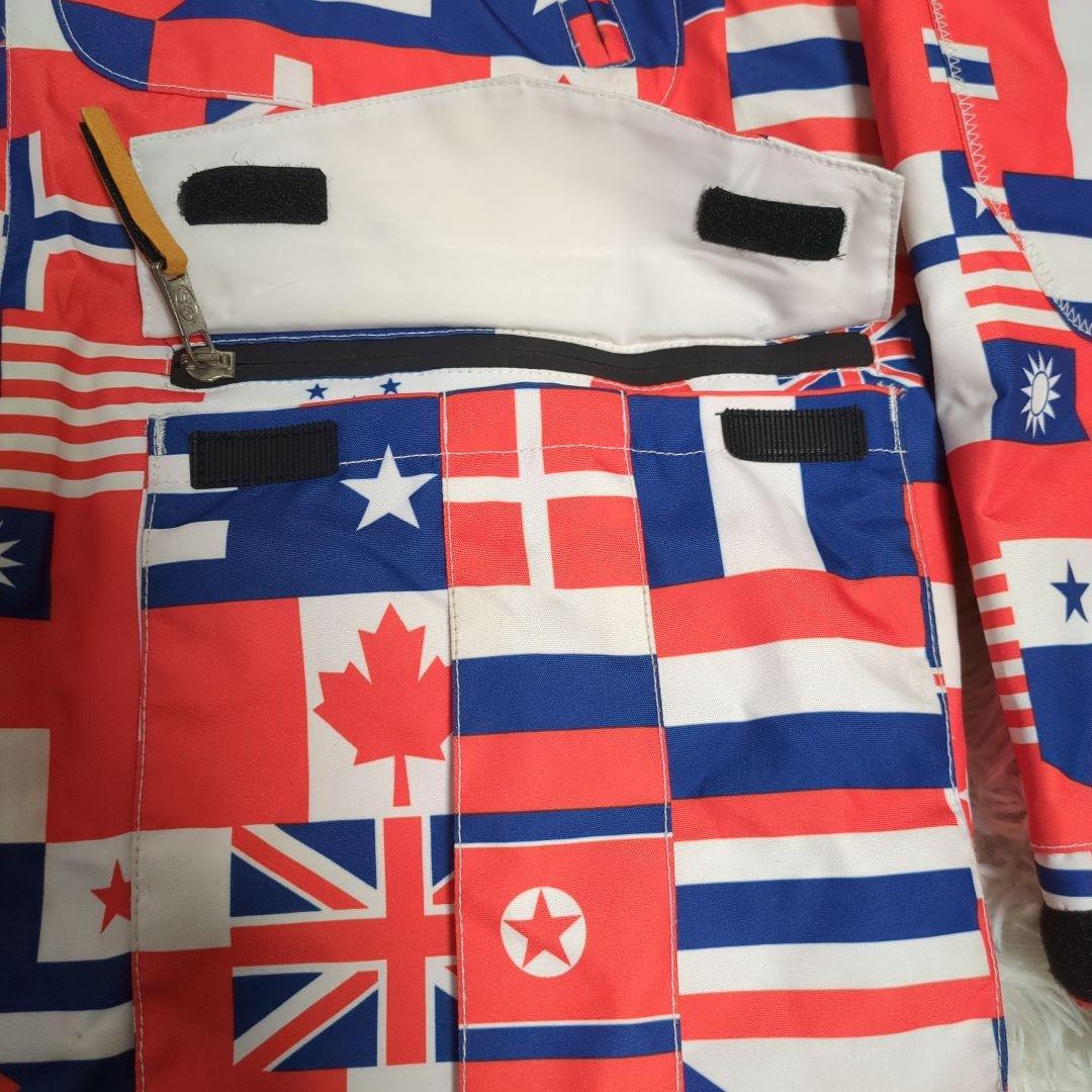 CASTELBAJAC ROSSIGNOL GORE-TEX ウェア　国旗　総柄