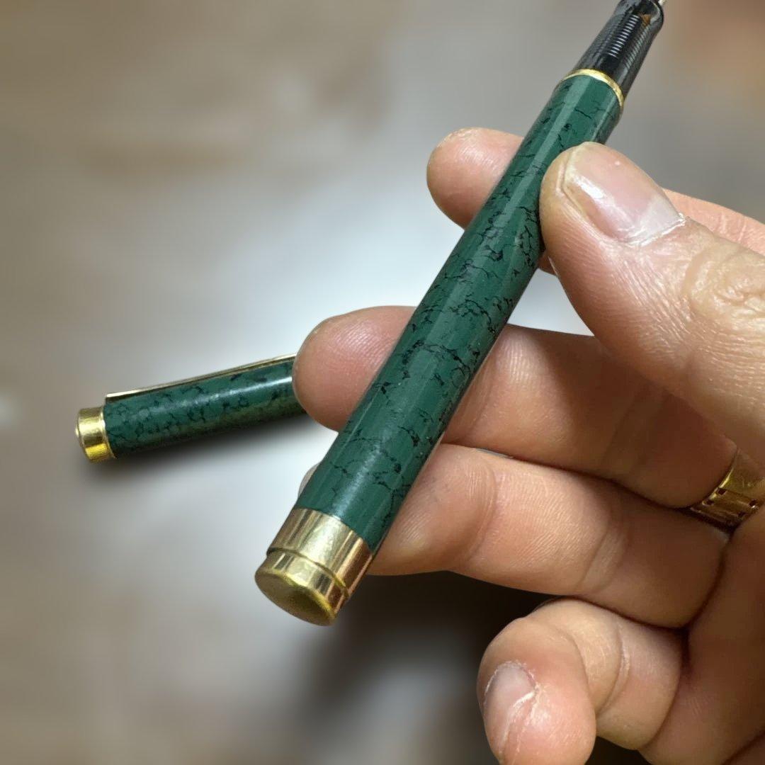 PELIKAN 緑色 万年筆14K