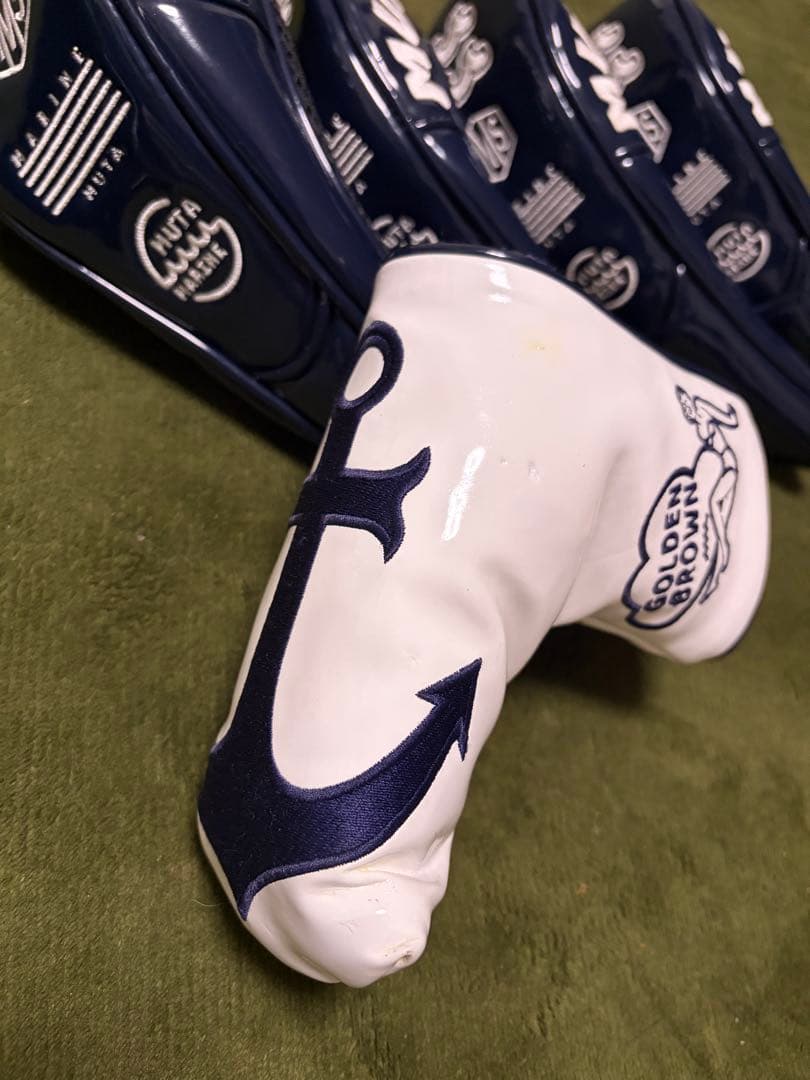 MUTA MARINE ネイビー キャディバッグ　クラブカバー7種付き　セット