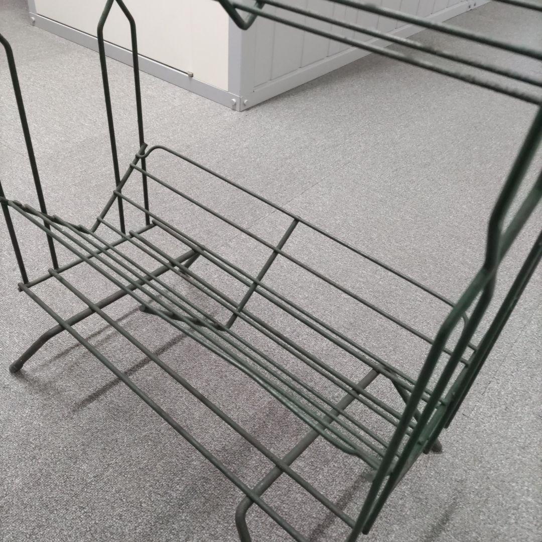 スチールワイヤーラック ヴィンテージ レコードラック ギャラップ厚木
