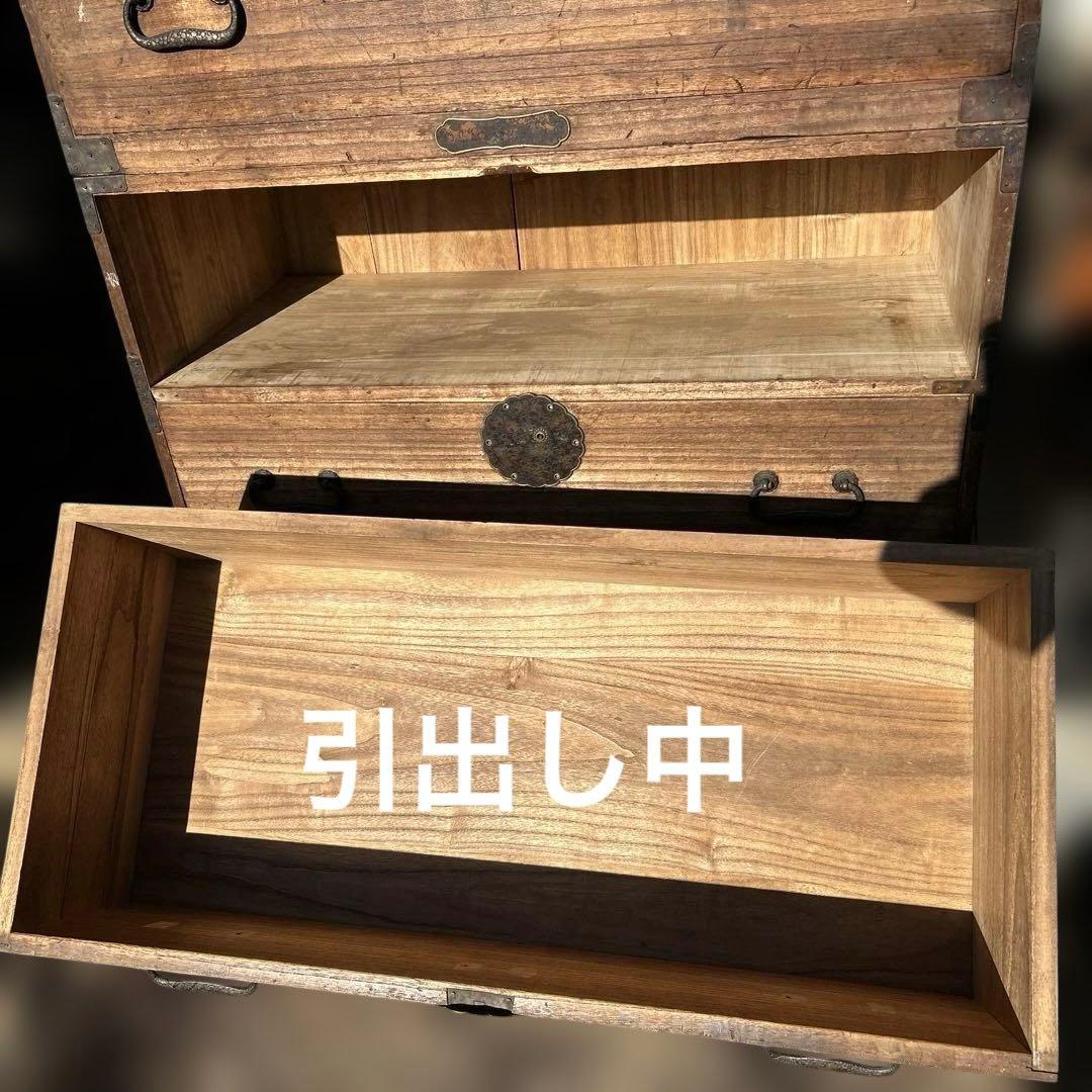 装飾金具　レア　時代物　引出し　箪笥