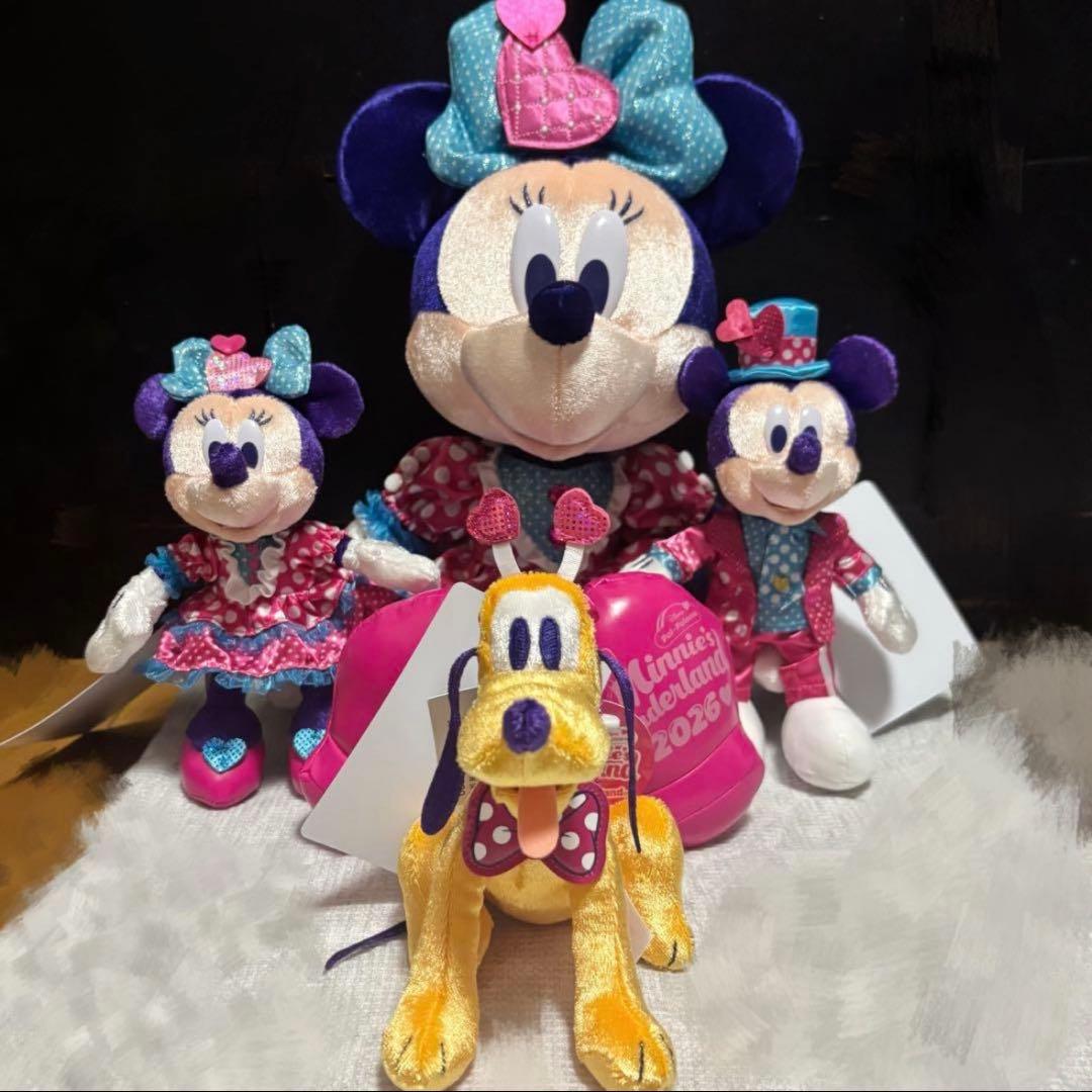 ディズニー ミニーのファンダーランド ミニー ミッキー プルート ぬいぐるみ