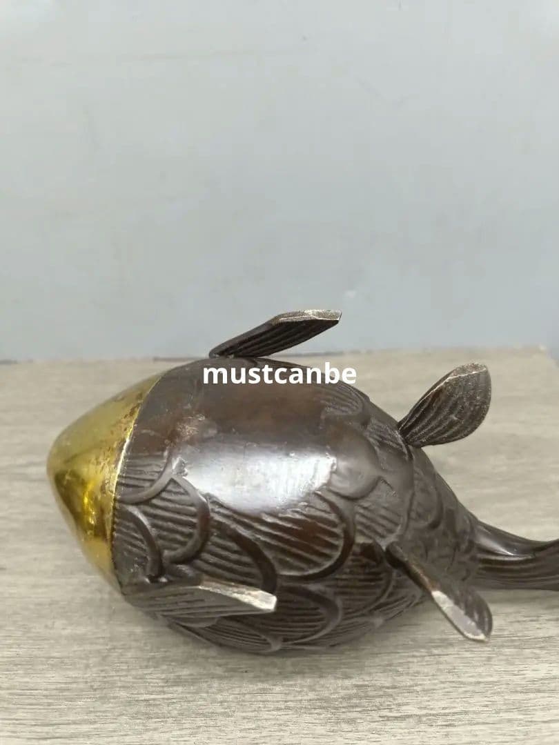 銅製 香炉 金魚薫香炉 室内香炉 茶台香道具 装飾品 工芸品 置物