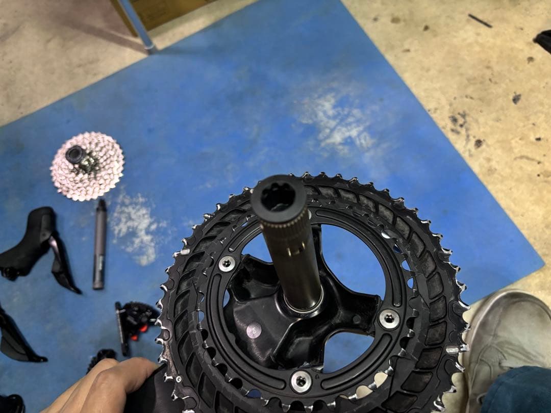 シマノ 105 Di2 12速 油圧ディスク グループセット 中古 作動確認済み