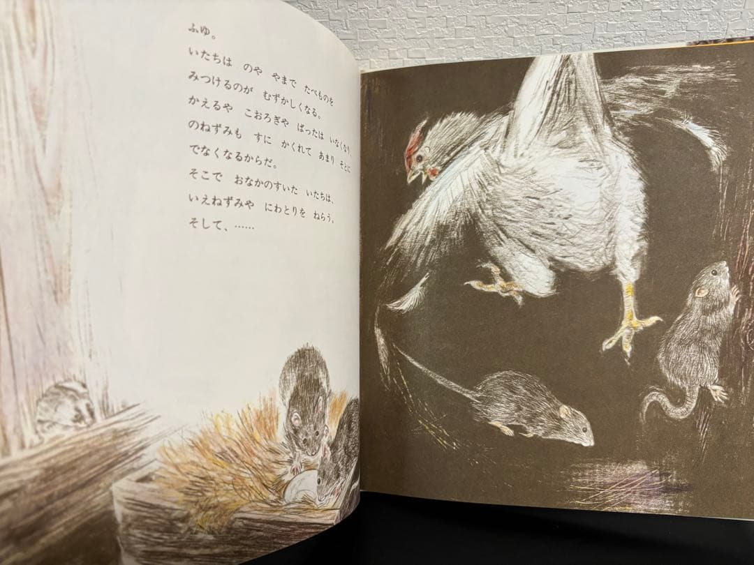未使用・希少本　「 いたち 」 かがくのとも 特製版　吉崎正巳　1984年