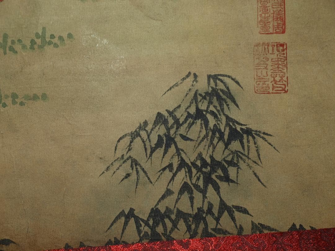 中国美术品 清時代の物図　肉筆絵　激安骨董品 BD221A13-3