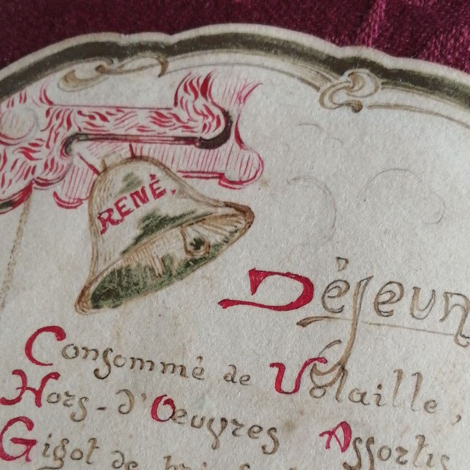 アンティーク　メニュー　MARIAGE