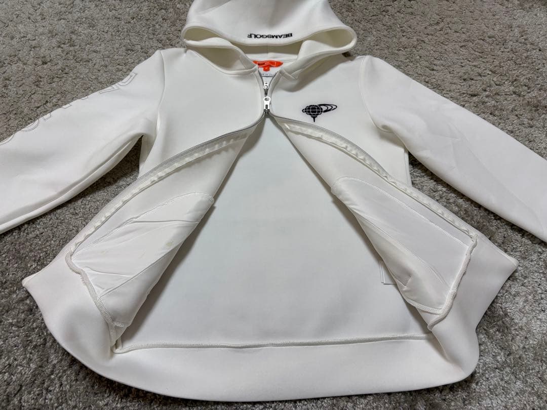 BEAMS GOLF⚫︎ビームスゴルフ⚫︎ジップパーカーMホワイト