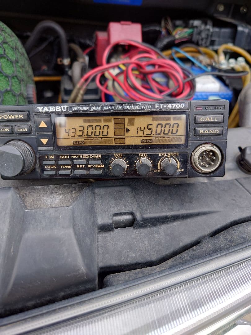 八重洲 ＦＴ−4700ジャンク車両にて 電源だけ入ることを確認 ジャンク