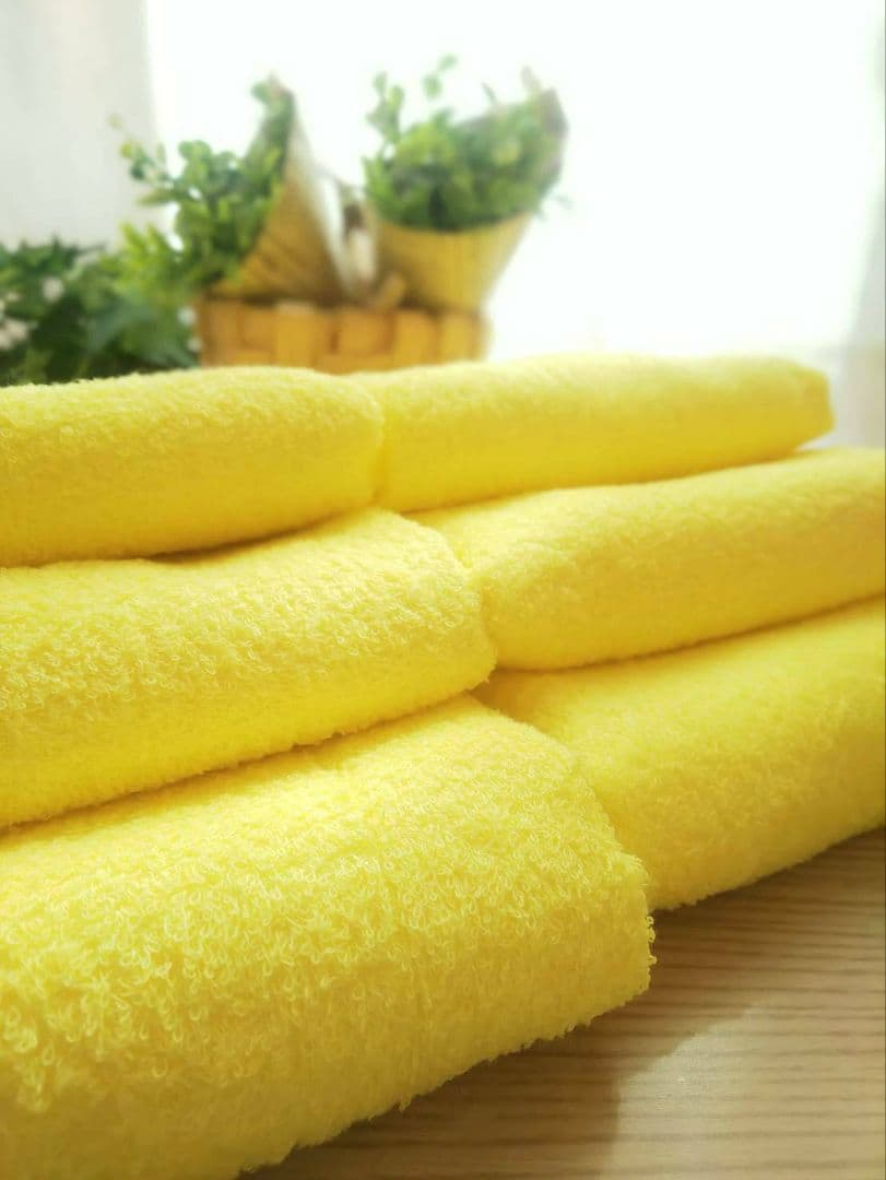 泉州タオル 高級綿糸イエローフェイスタオルセット20枚 タオル新品 まとめ売り