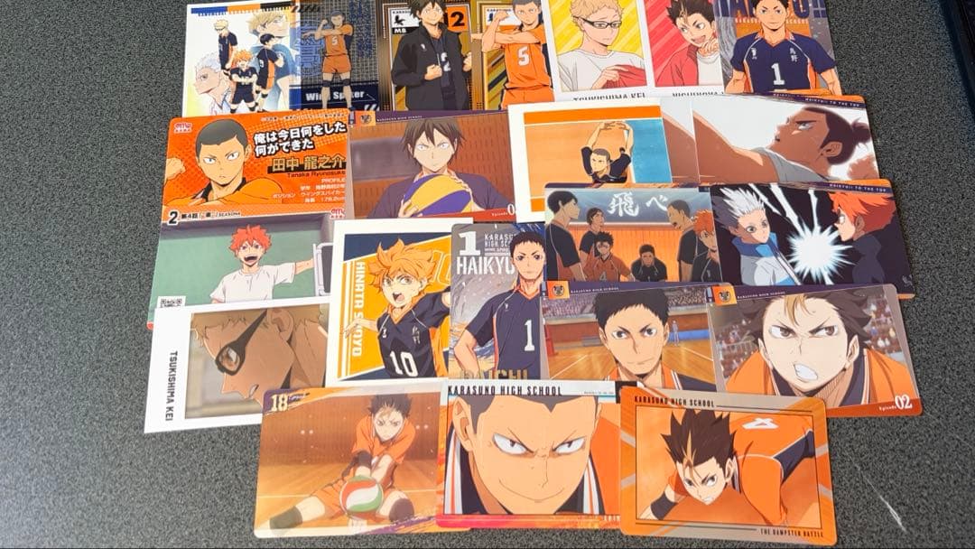 ハイキュー 烏野 日向 影山 月島 菅原 西谷 アニメイト ステッカー 特典