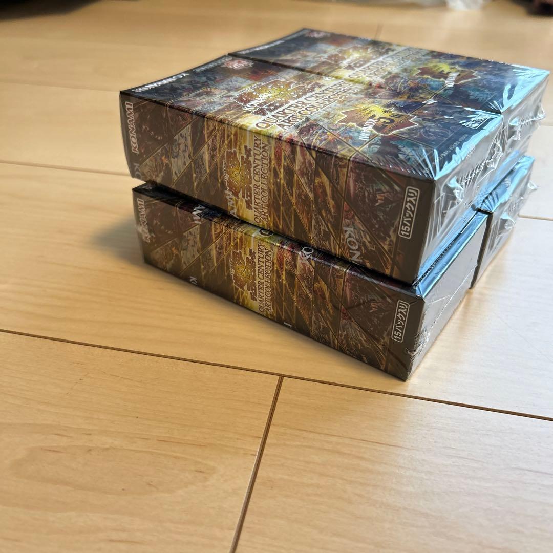 【シュリンク付未開封】遊戯王クォーターセンチュリーアートコレクション4BOX