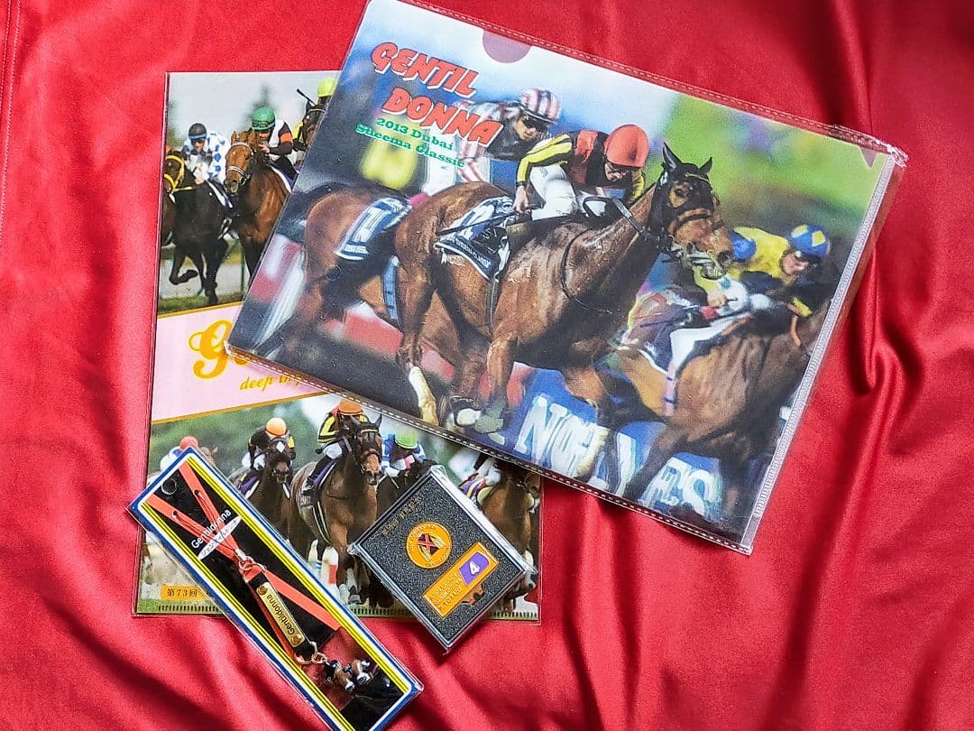 ◆　競馬　JRA　◆　ジェンティルドンナ　◆ゴルフマーカー　ストラップ　ファイル