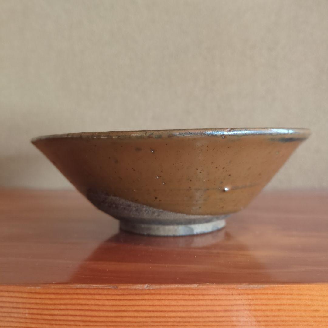 柿茶碗 木箱付き　茶道具　古美術　骨董　中国　磁州窯