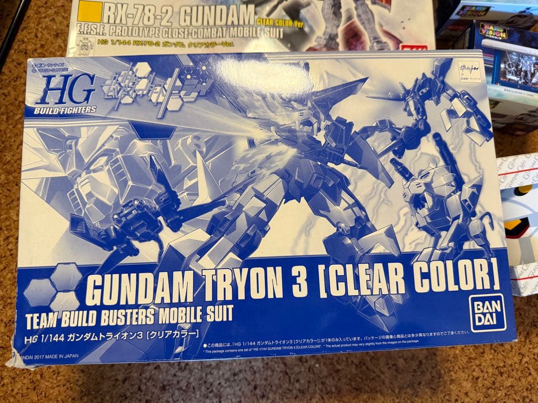 新品　HGBFガンダムトライオン3クリアカラーVer イベント限定　おまけ付