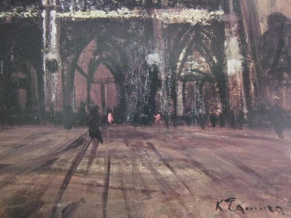 田村孝之介、ノートルダム、希少画集画、新品額装付、状態良好